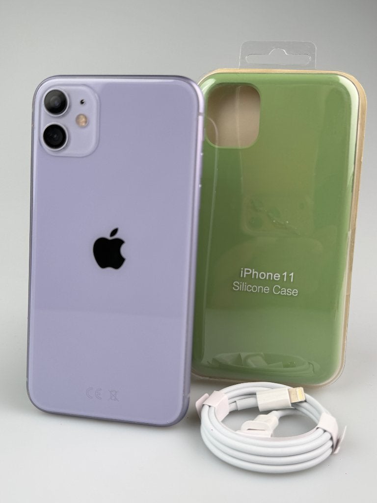 iPhone 11, 128GB, Paars, batterij 89%, Telecommunicatie, Mobiele telefoons | Apple iPhone, 128 GB, 89 %, Paars, Zo goed als nieuw