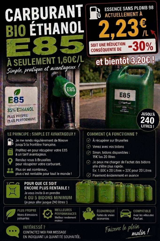 Te koop FUEL PETROL Superethanol-E85, Ophalen, Nieuw, Overige automerken