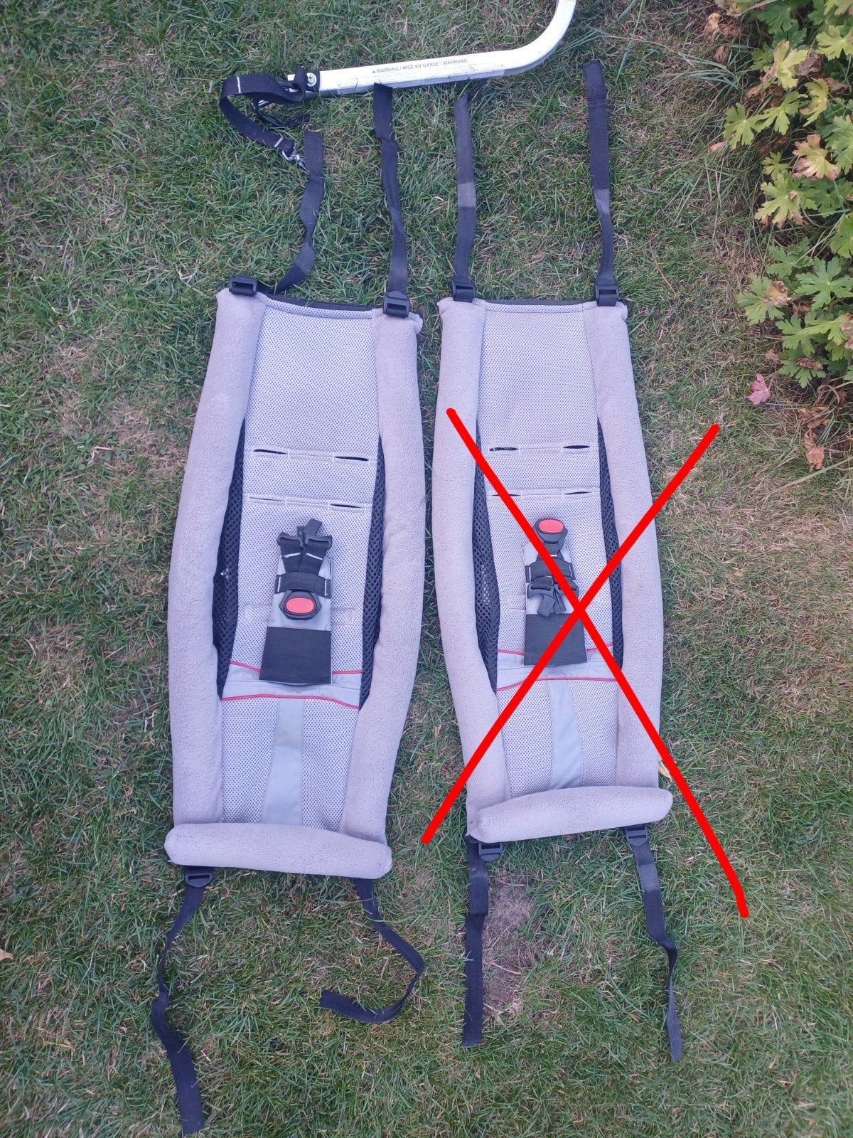 babyhangmat voor fietskar, Enlèvement