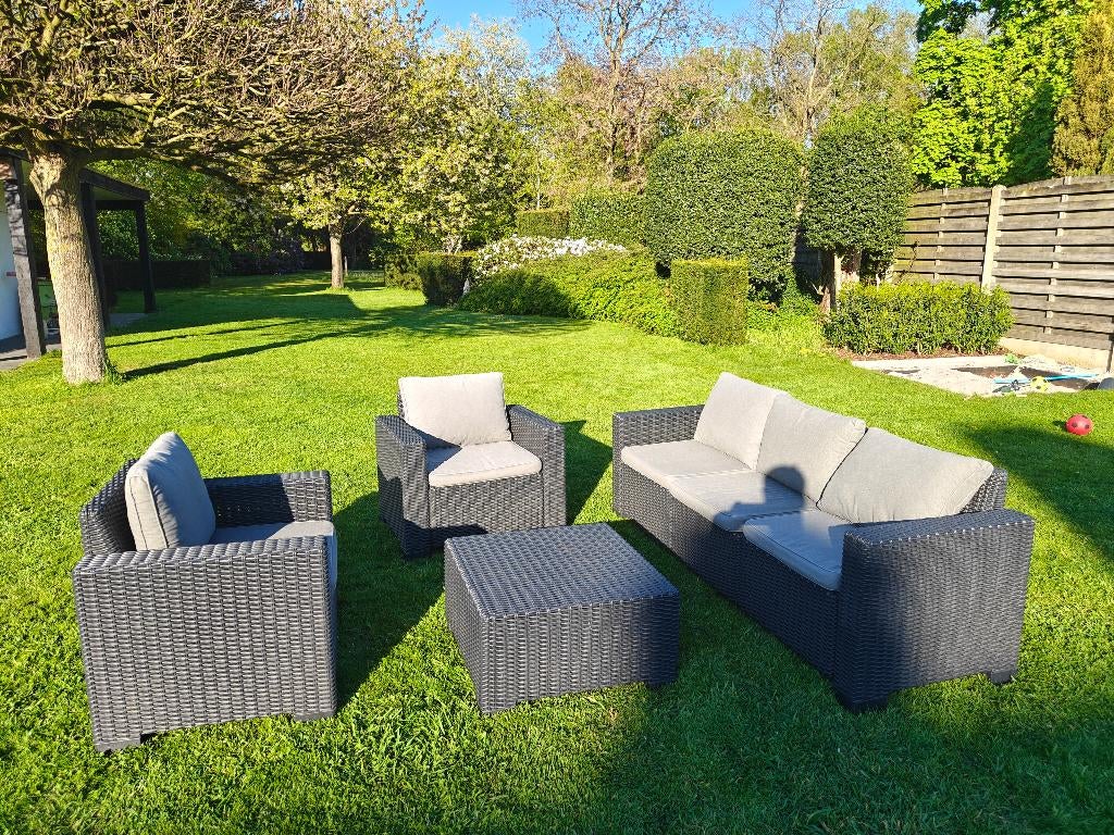 Allibert tuinset lounge California, Ophalen, 5 zitplaatsen, Gebruikt, Bank