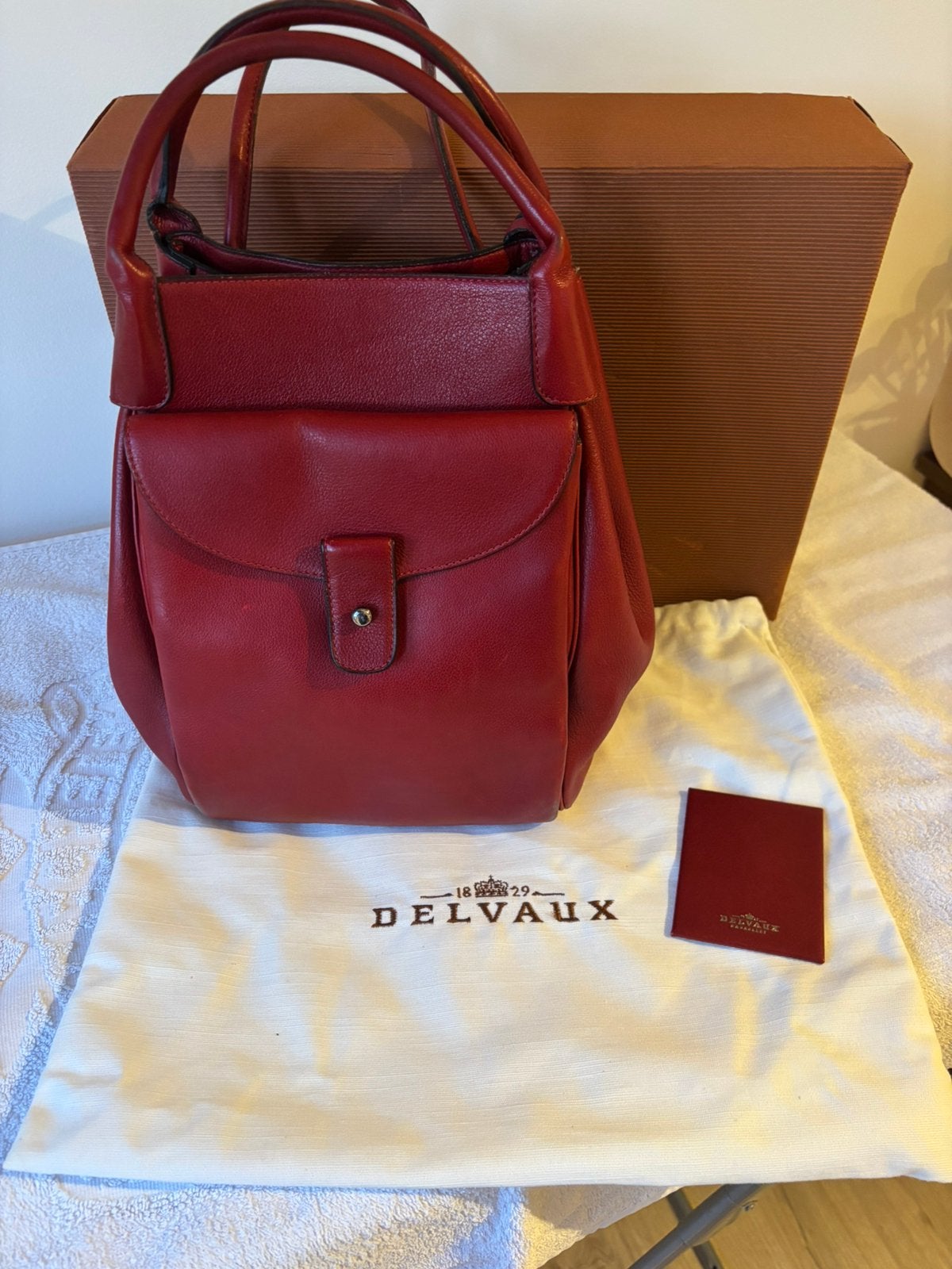 Sac à main Delvaux Belon, Enlèvement ou Envoi, Comme neuf, Sac à main