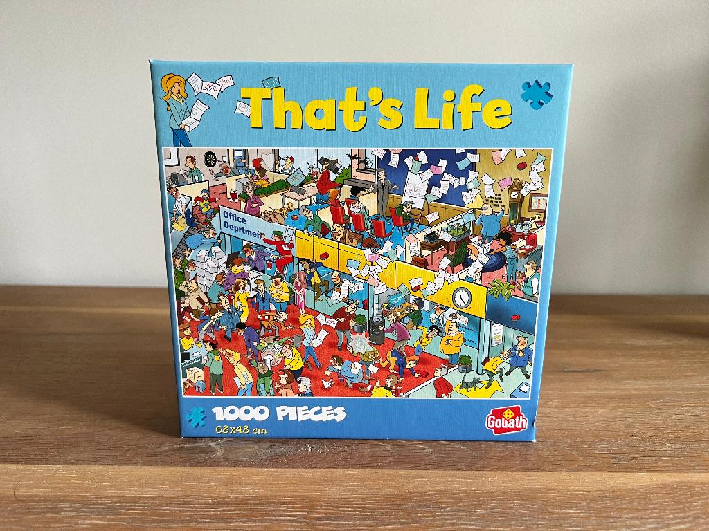 Legpuzzel That’s Life – Kantoor, Hobby en Vrije tijd, Ophalen of Verzenden, 500 t/m 1500 stukjes, Nieuw, Legpuzzel