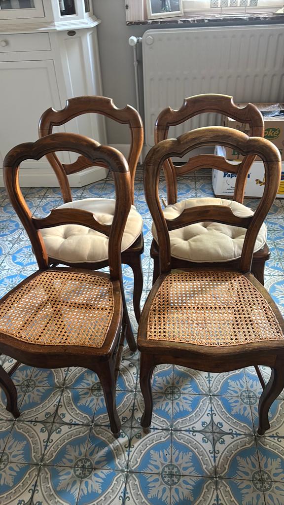 4 chaises de style Louis Philippe, Enlèvement, Comme neuf