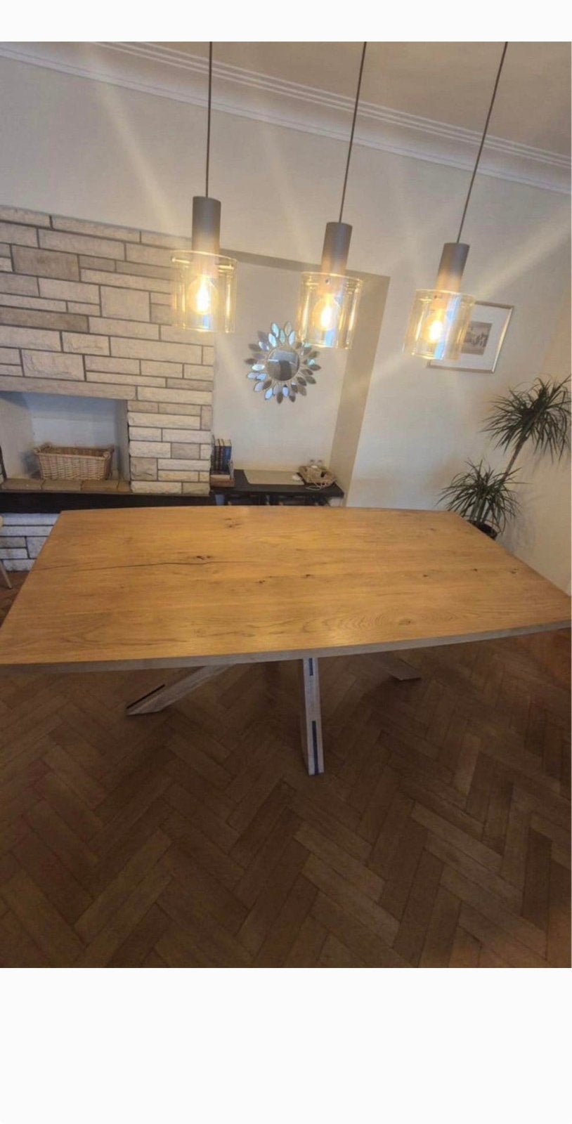 Momentum H&H massief houten eettafel, Ophalen, Zo goed als nieuw