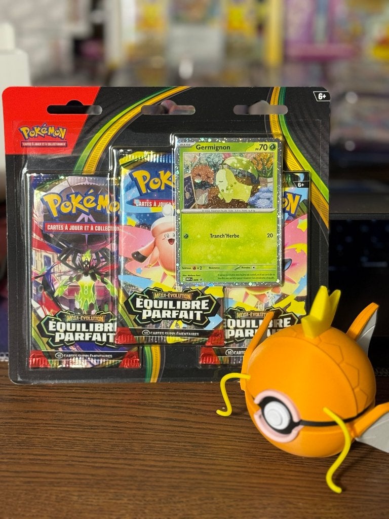 Tri-pack Pokemon Equilibre Parfait + Poke Ball 3D Magicarpe, Enlèvement ou Envoi, Neuf, Autres types
