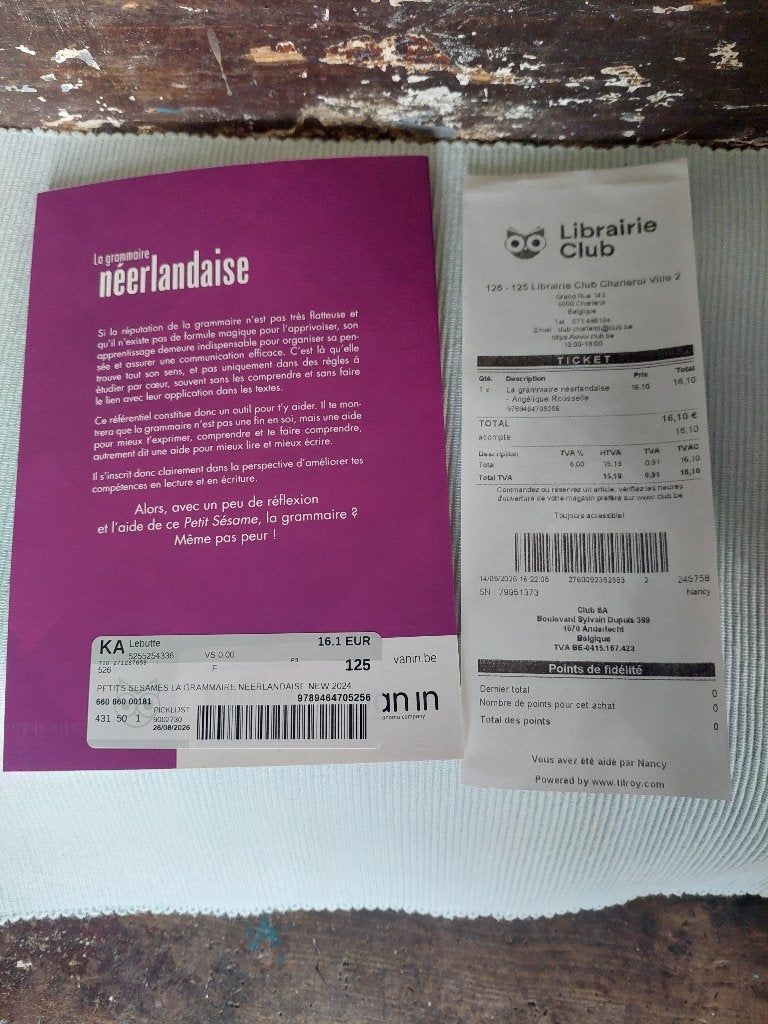 La grammaire neerla, Ophalen of Verzenden, Nieuw
