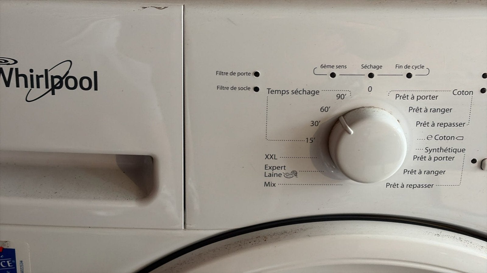 whirpool droogkast, Ophalen