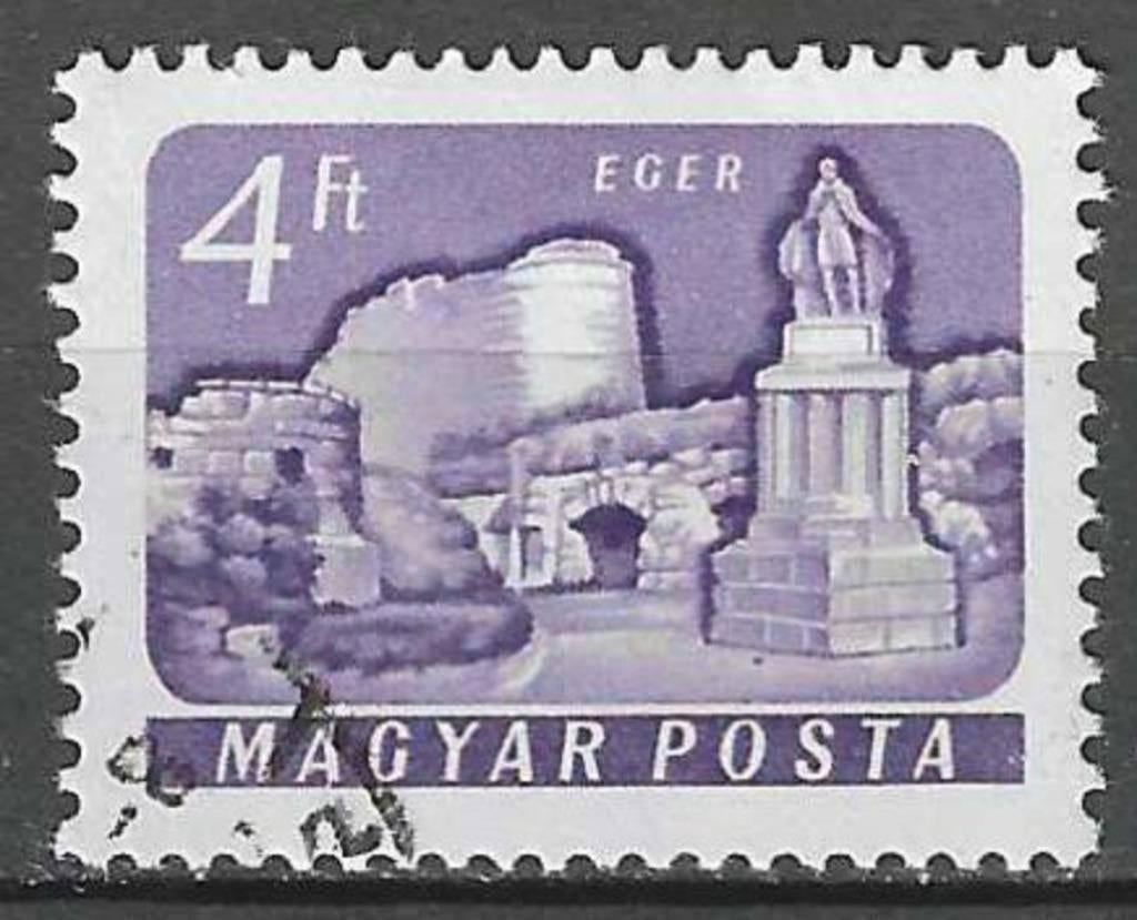 Hongarije 1960-1961 - Yvert 1341C - Kastelen  (ST), Verzenden, Gestempeld