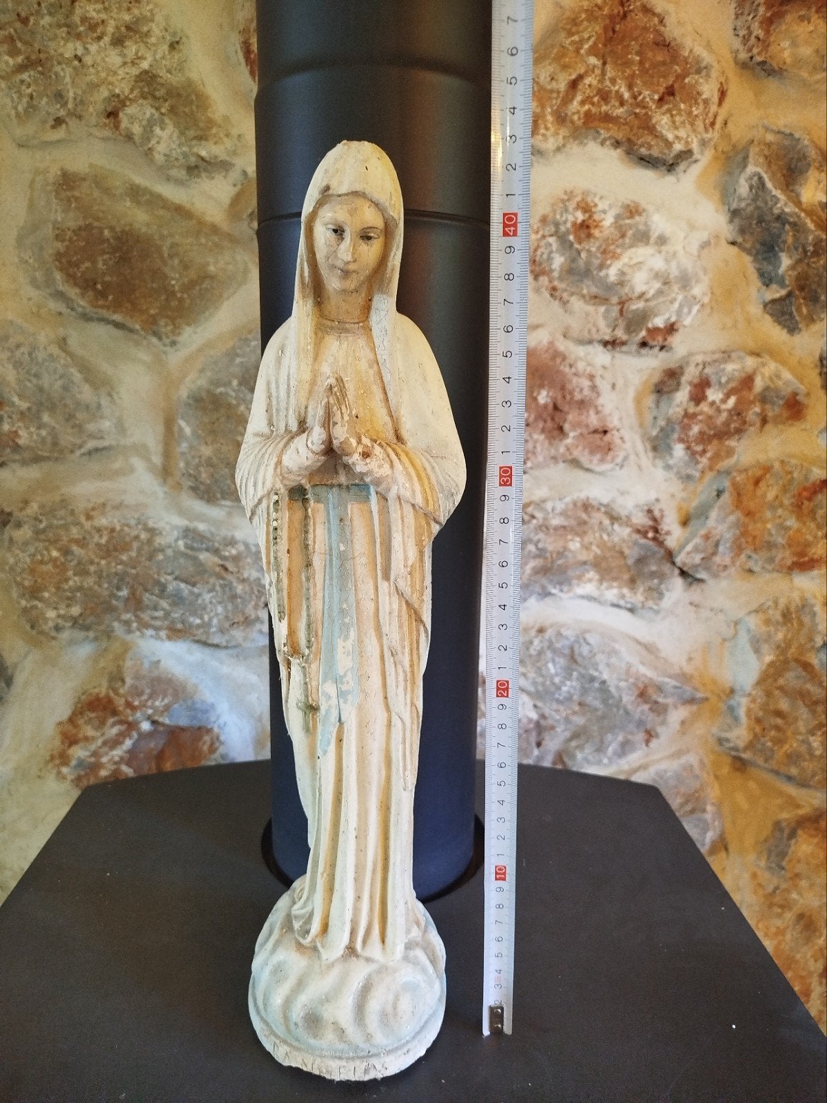 Ancienne statue de Notre-Dame de Banneux en plâtre – Vierge, Antiquités & Art, Enlèvement