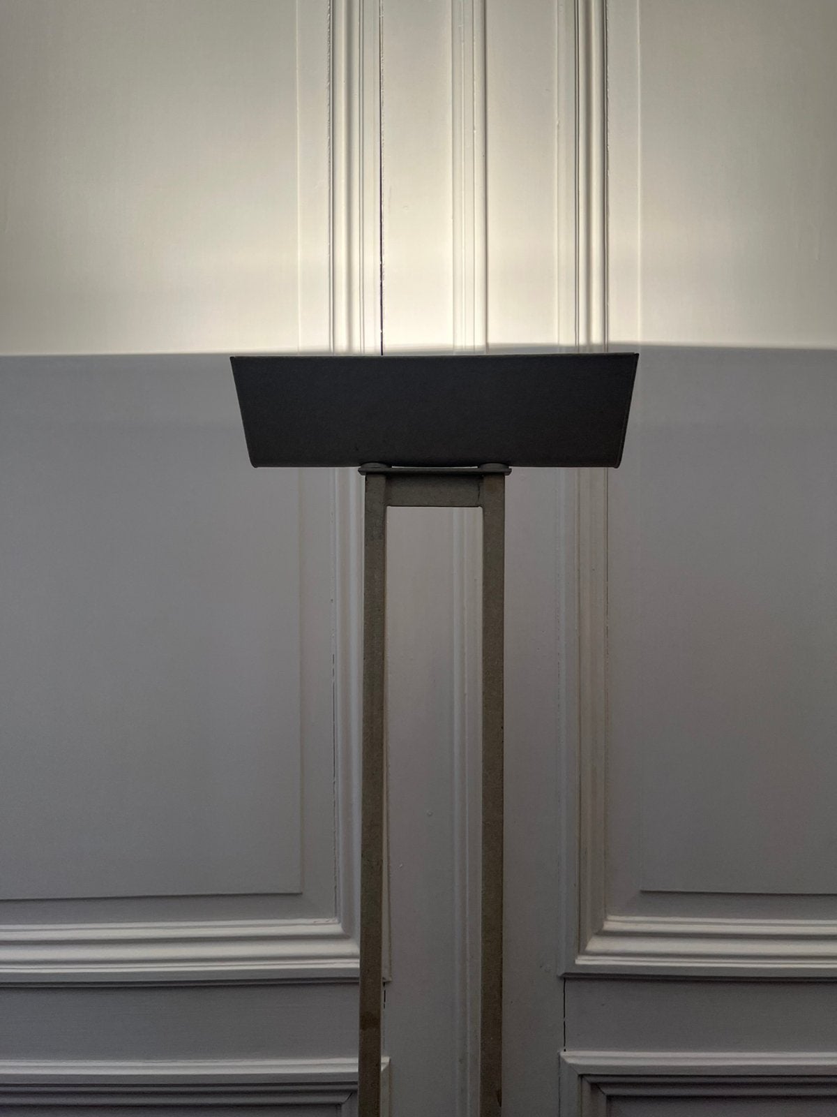VINTAGE TRAVERTIJN STAANLAMP UPLIGHTER METAAL ZEER MOOI, Ophalen, Zo goed als nieuw, Metaal
