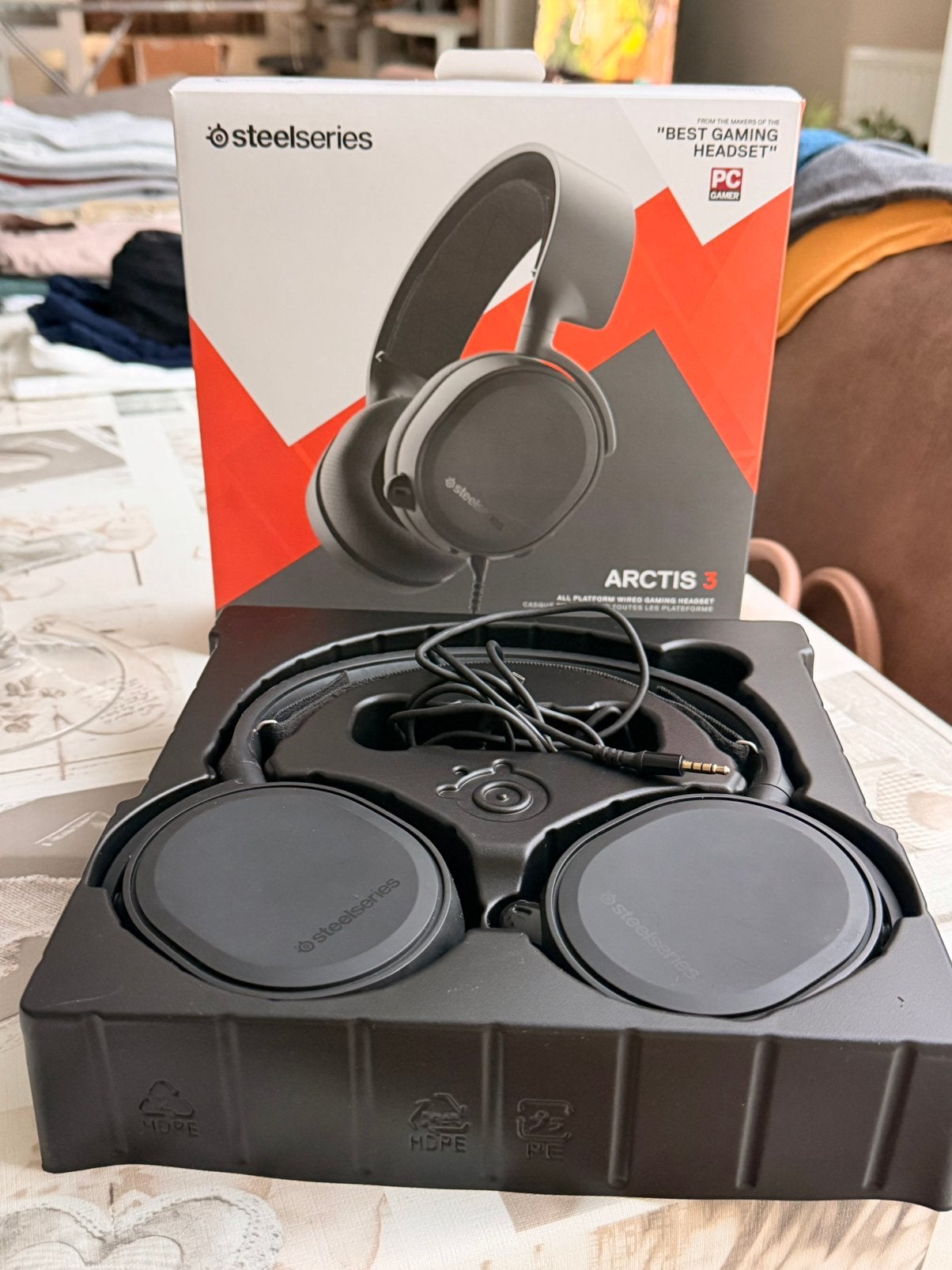 Hoofdtelefoon steelseries arctis 3, Informatique & Logiciels, Casques micro, Casque gamer, On-ear, Enlèvement, Utilisé