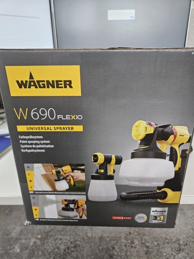Wagner W 690 FLEXiO verfspuitsysteem – NIEUW, Doe-het-zelf en Bouw, Schildersmaterialen, Ophalen, Nieuw, Verfspuit of Verfpomp