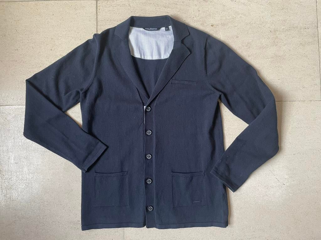 Donkerblauwe gilet Kidz Nation (JBC) maat 146 (nieuw!), Trui of Vest, Nieuw, Ophalen of Verzenden, JBC.