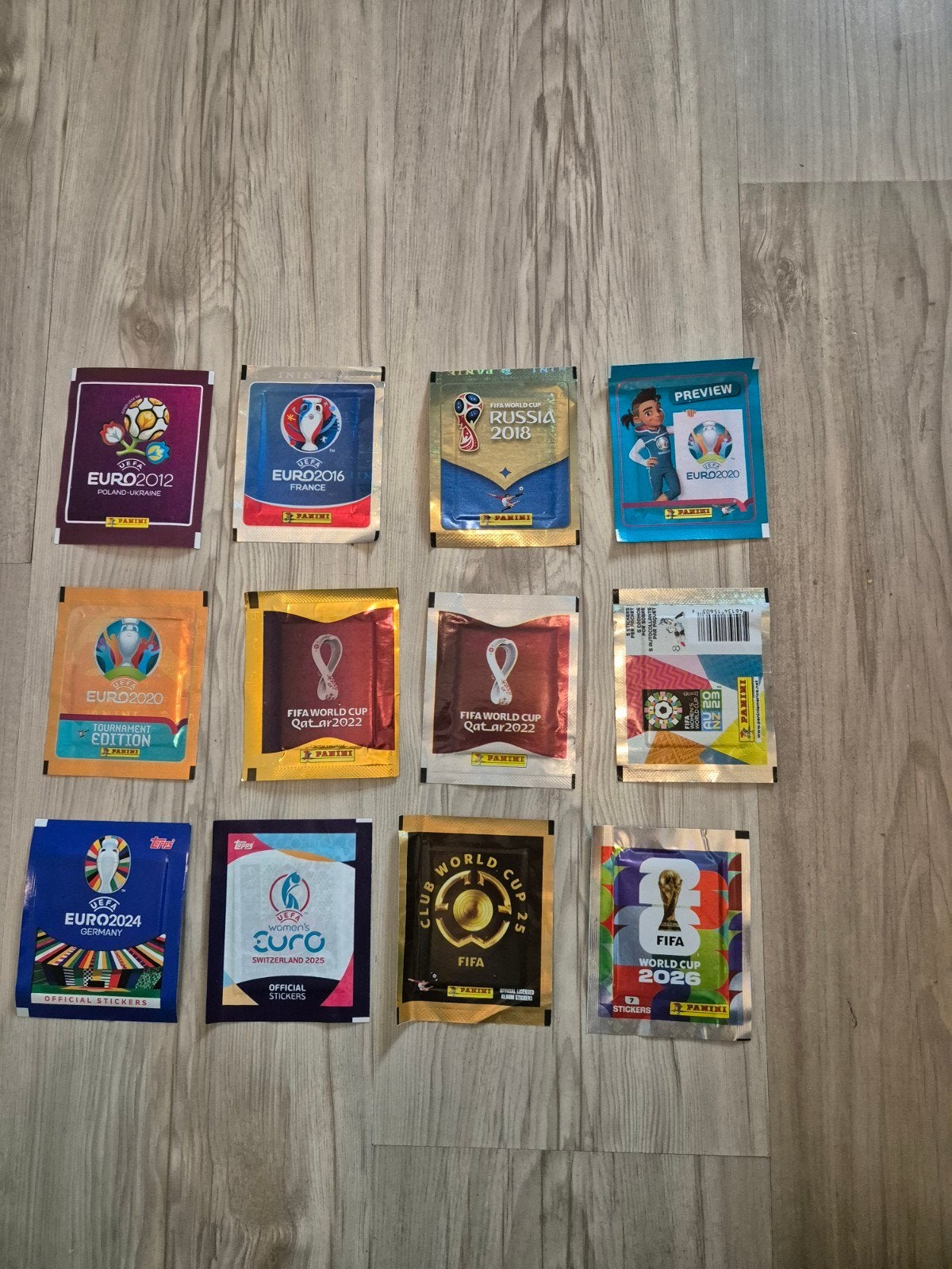 Panini zakjes Euro 2012 t/m wk 2026, Verzamelen, Verzenden