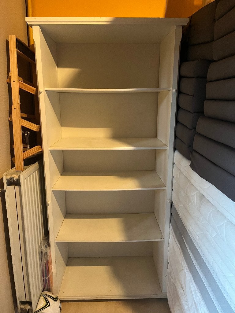 Houten witte kast, Ophalen, Gebruikt, Met plank(en)