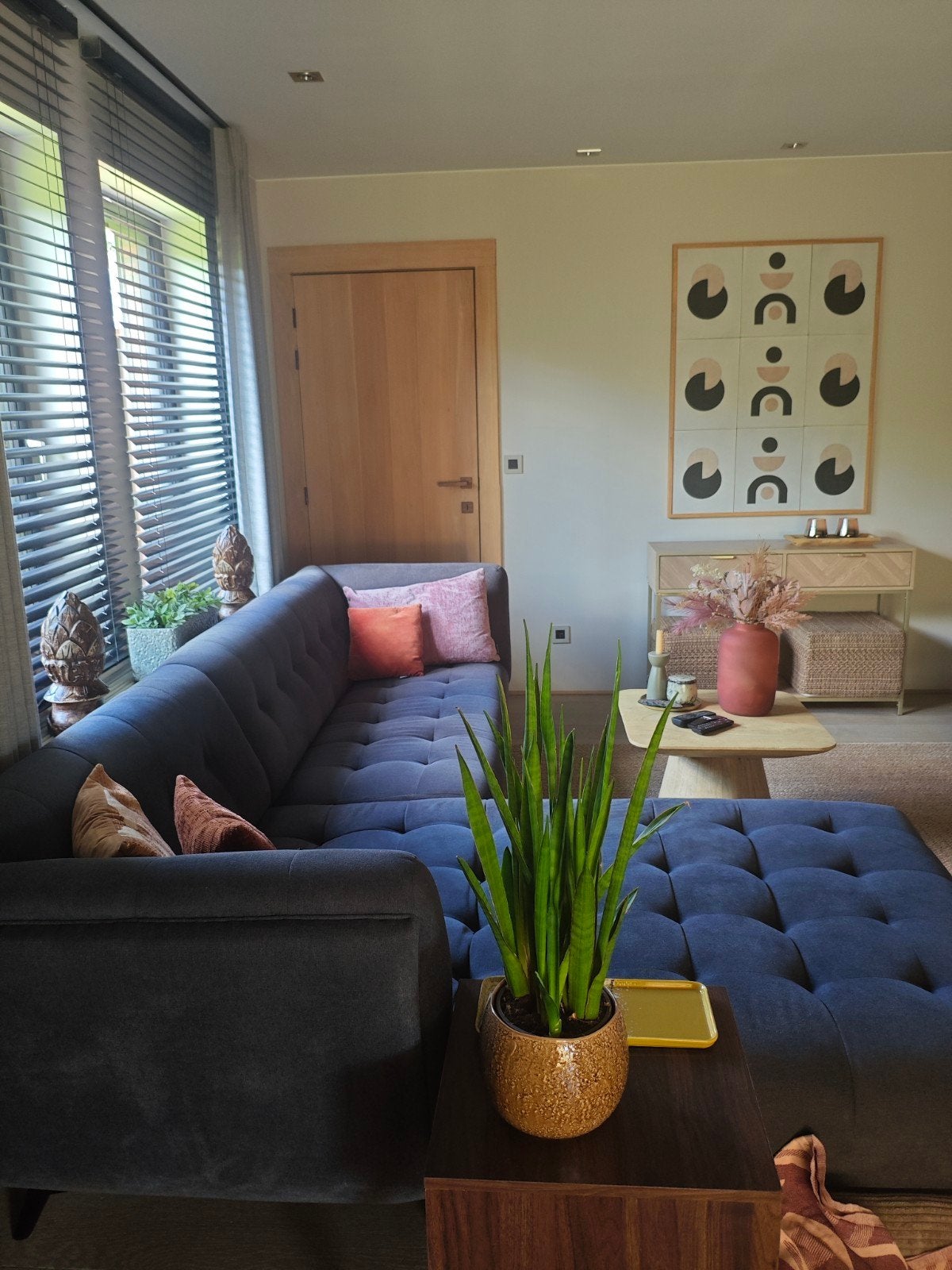 zetel met longchair gedeelte, Ophalen, 250 tot 300 cm, Driepersoons, Zo goed als nieuw