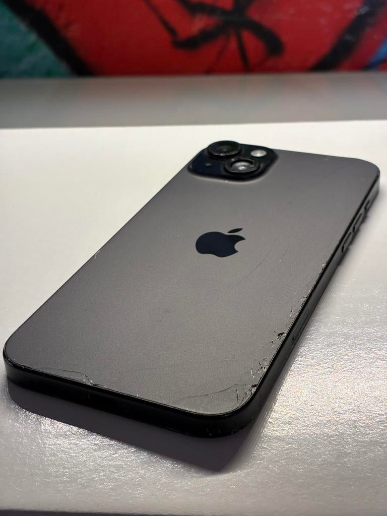 iPhone 15 plus 128gb (BESCHADIGD), Telecommunicatie, Mobiele telefoons | Apple iPhone, Zwart, Ophalen of Verzenden, 84 %, Zonder simlock