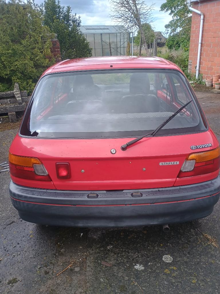 Toyota Starlet 1000cc 40kW Essence année 1991, Rouge, Achat, Starlet, Boîte manuelle