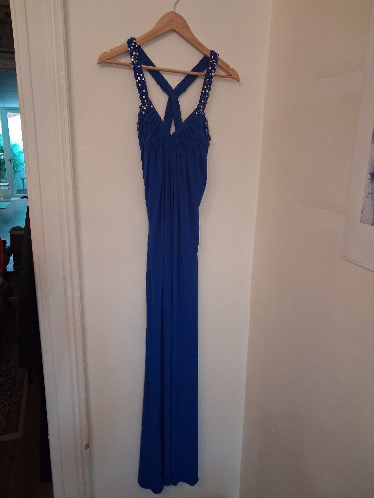 Blumarine avondjurk, Kleding | Dames, Blauw, Maat 36 (S), Gedragen, Ophalen