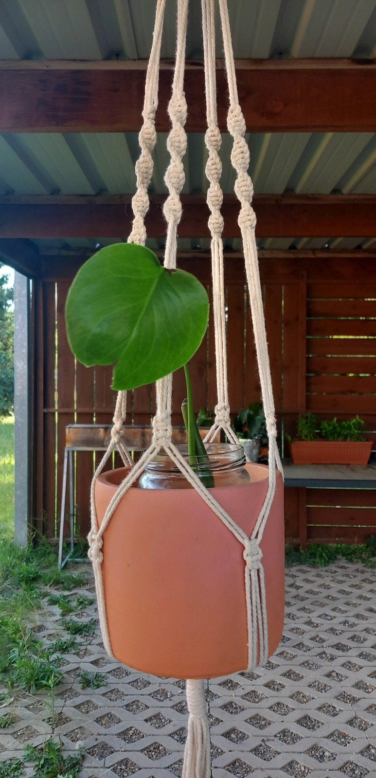 Cintre pour plantes en macramé, Jardin & Terrasse, Enlèvement ou Envoi