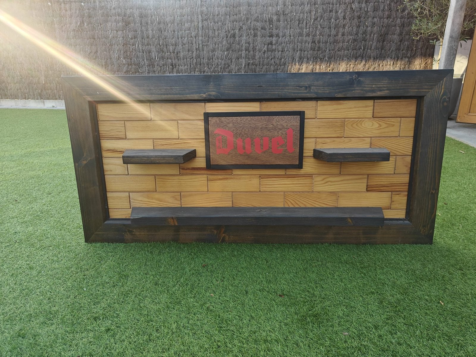Duvel muurpaneel te koop !, Ophalen, Zo goed als nieuw, Flesje(s), Duvel