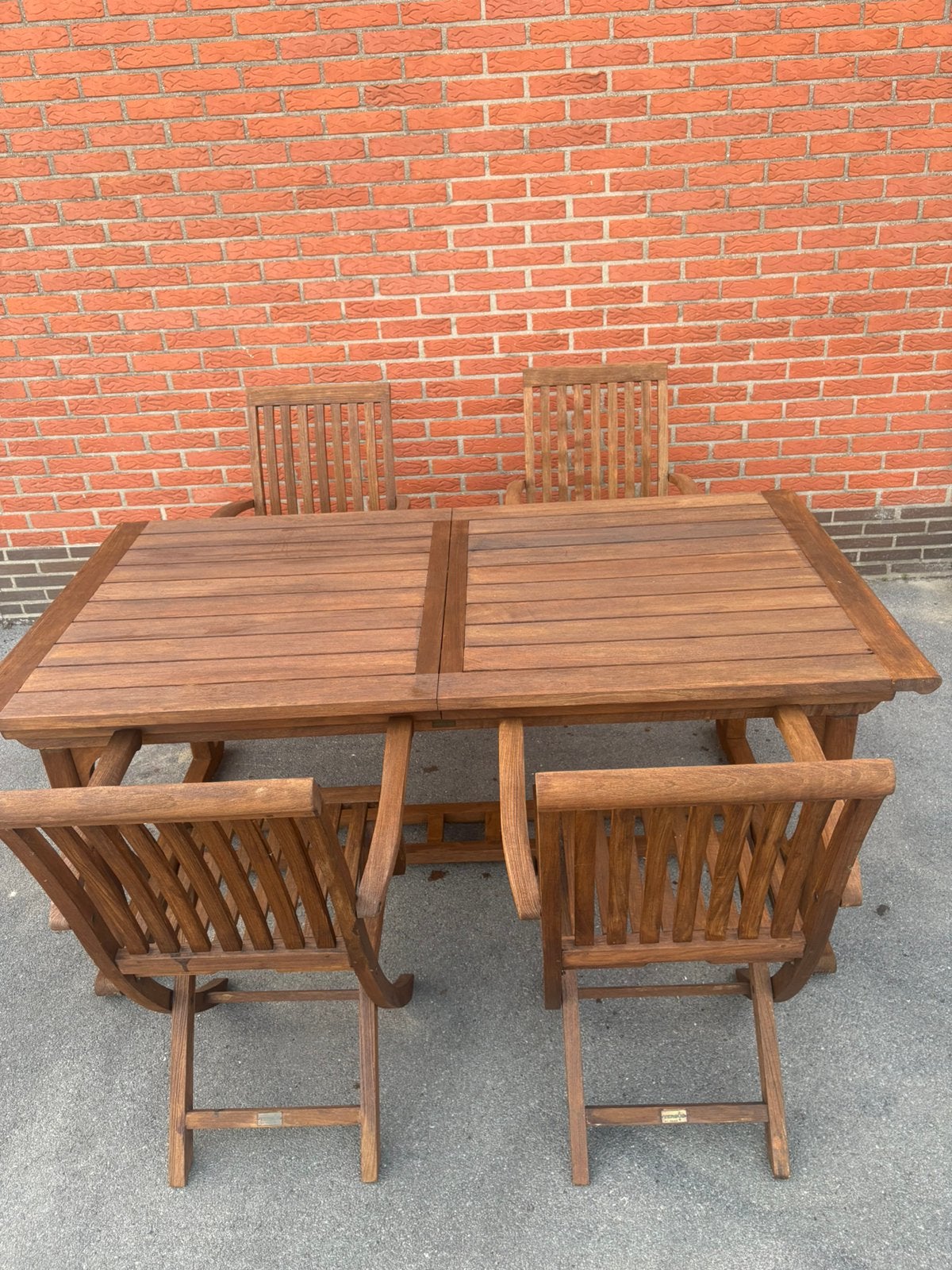 Ensemble de jardin en bois dur, Enlèvement, Comme neuf, Salons de jardin
