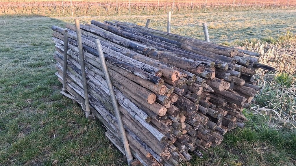 houten palen, Ophalen, Palen