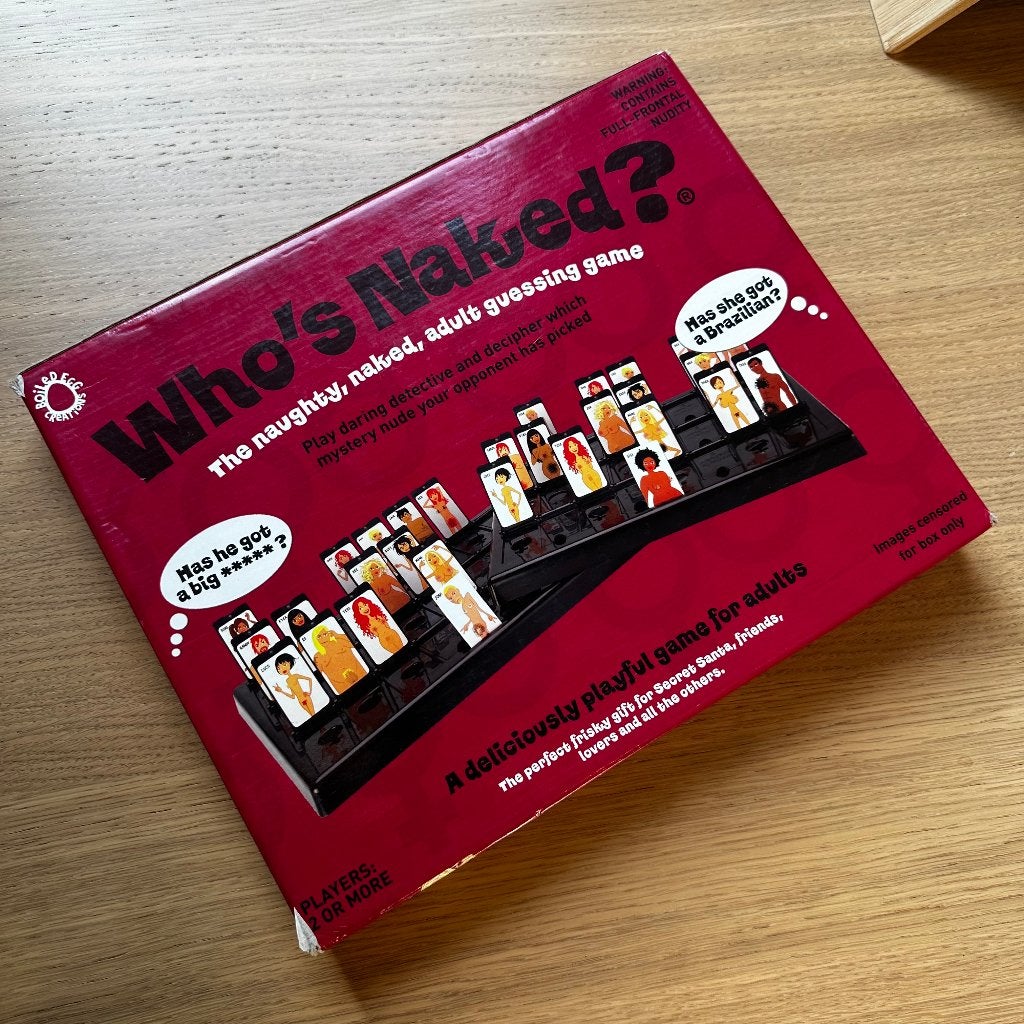 Wie is het voor volwassenen - Guess Who - Who's Naked?, Een of twee spelers, Ophalen, Zo goed als nieuw, Boiled egg creations