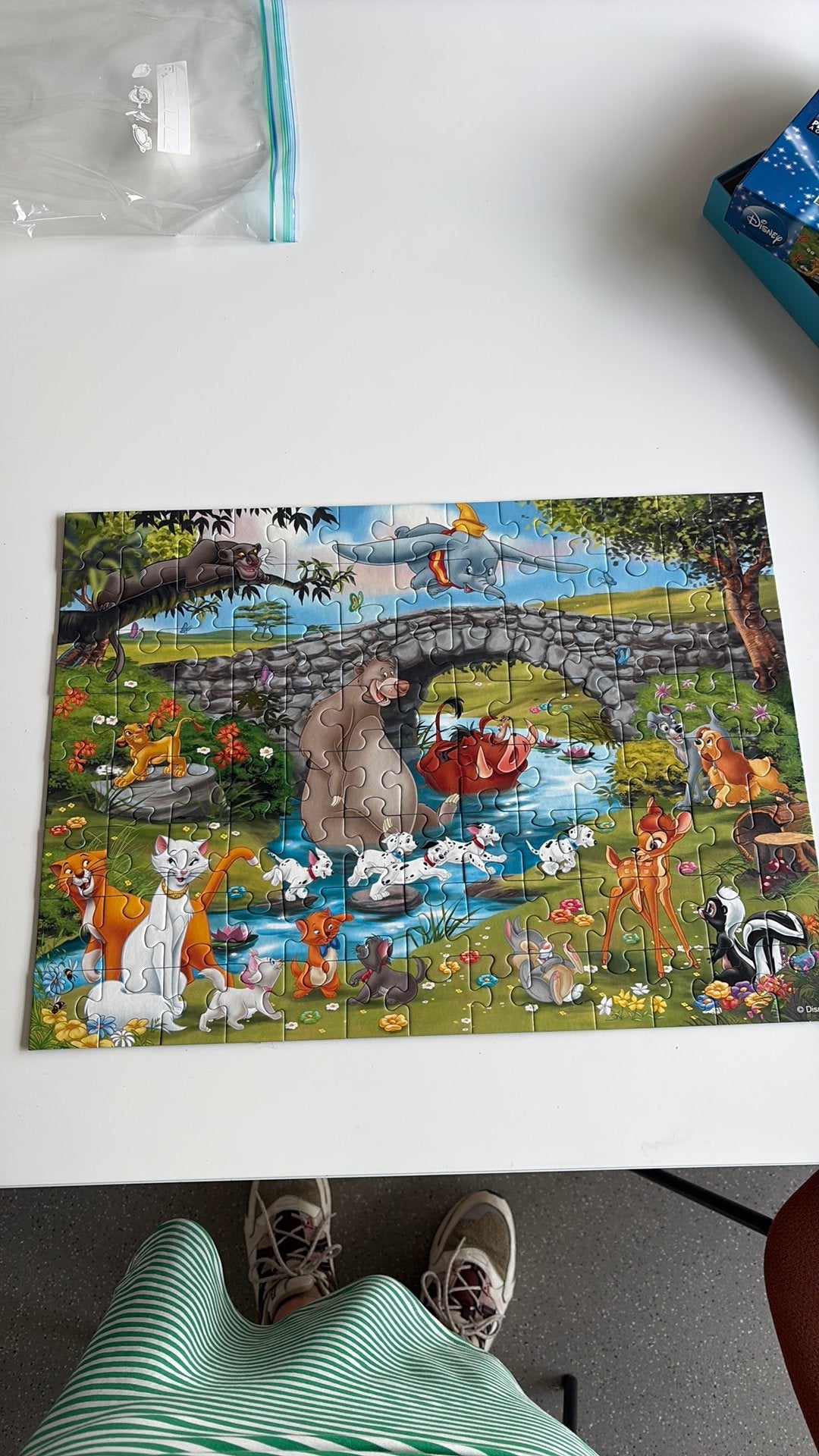 Puzzel 100 stukjes disney, Hobby en Vrije tijd, Ophalen, Minder dan 500 stukjes, Zo goed als nieuw, Legpuzzel