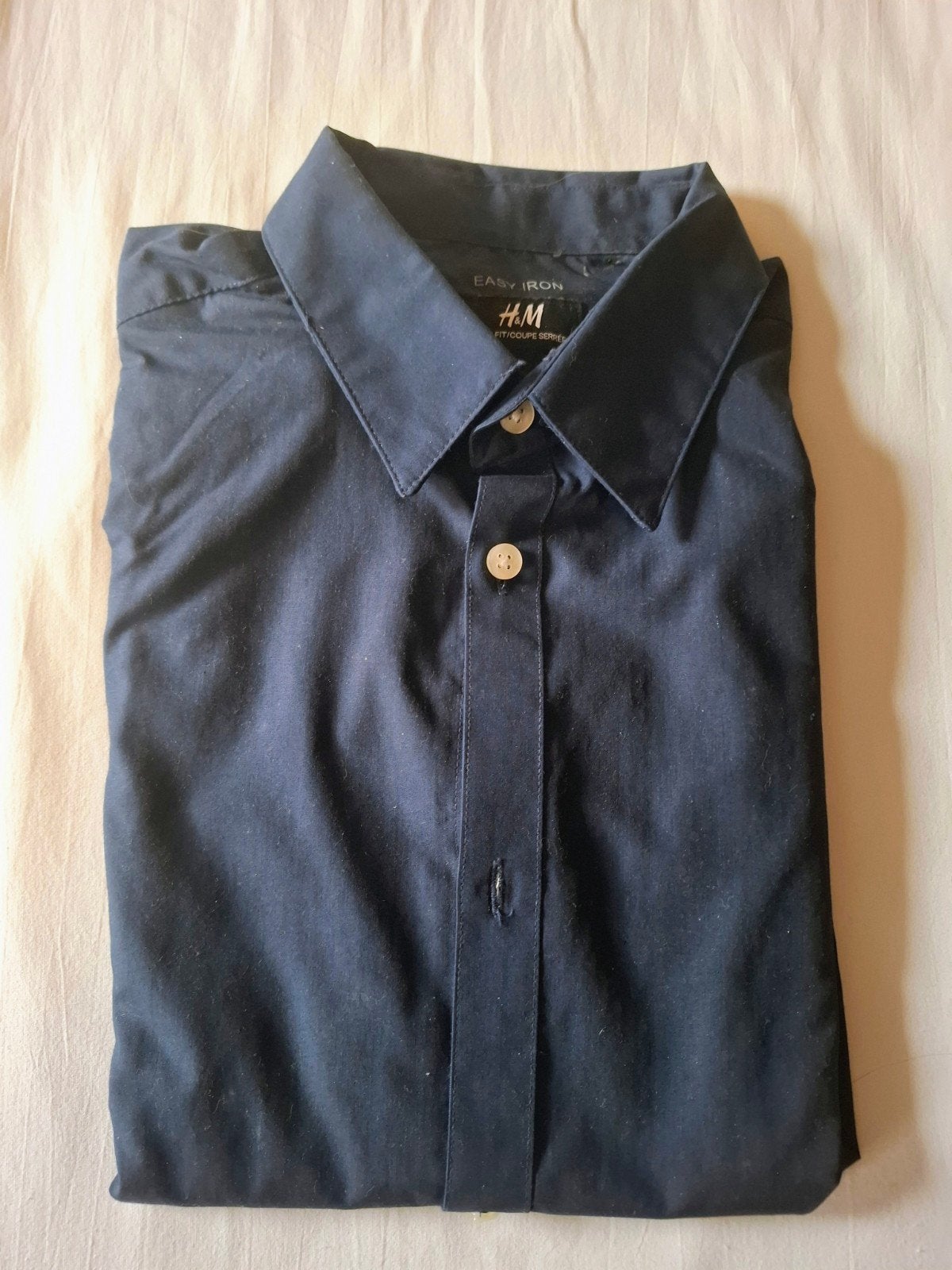 Chemise H&M bleu foncé - taille M - manches longues, Vêtements | Hommes, Chemises, Enlèvement ou Envoi, Neuf, Bleu, H&M