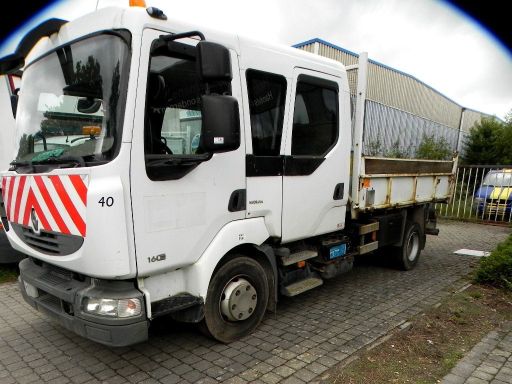 Benne basculante pour camion léger Renault Midlum 160 DXI, Achat, 4 portes, Particulier, Tissu