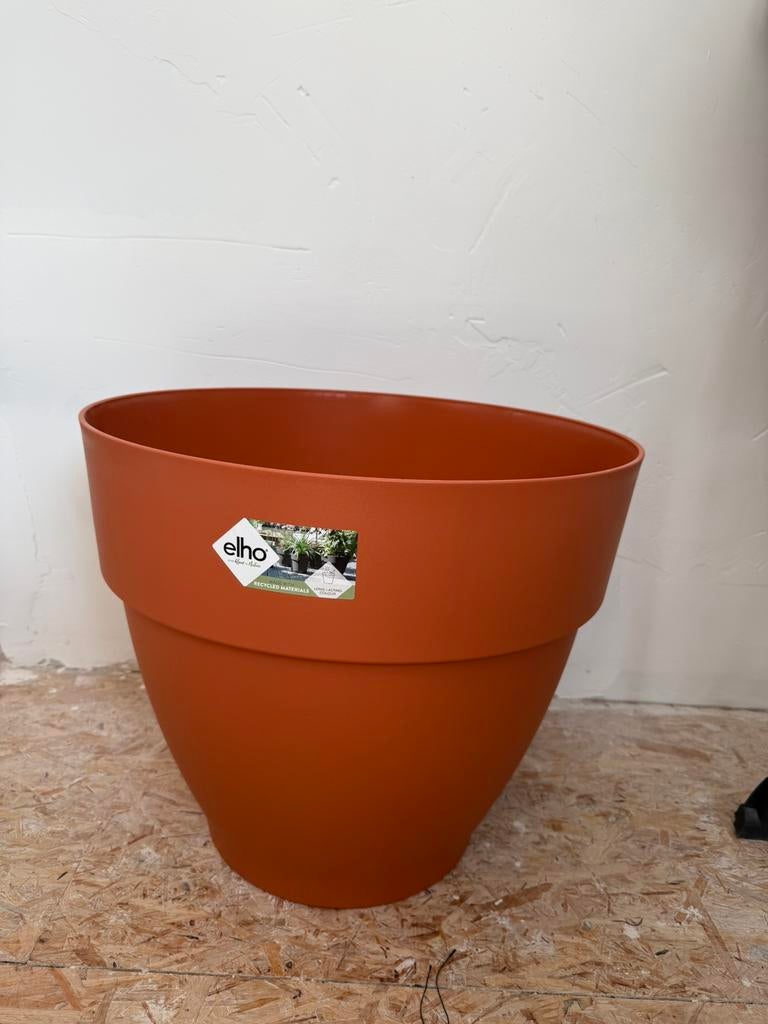 NIEUW Bloempotten Elho 55 cm (74L) oranje, Tuin en Terras, Bloempotten, Ophalen, Nieuw, Rond, 40 cm of meer