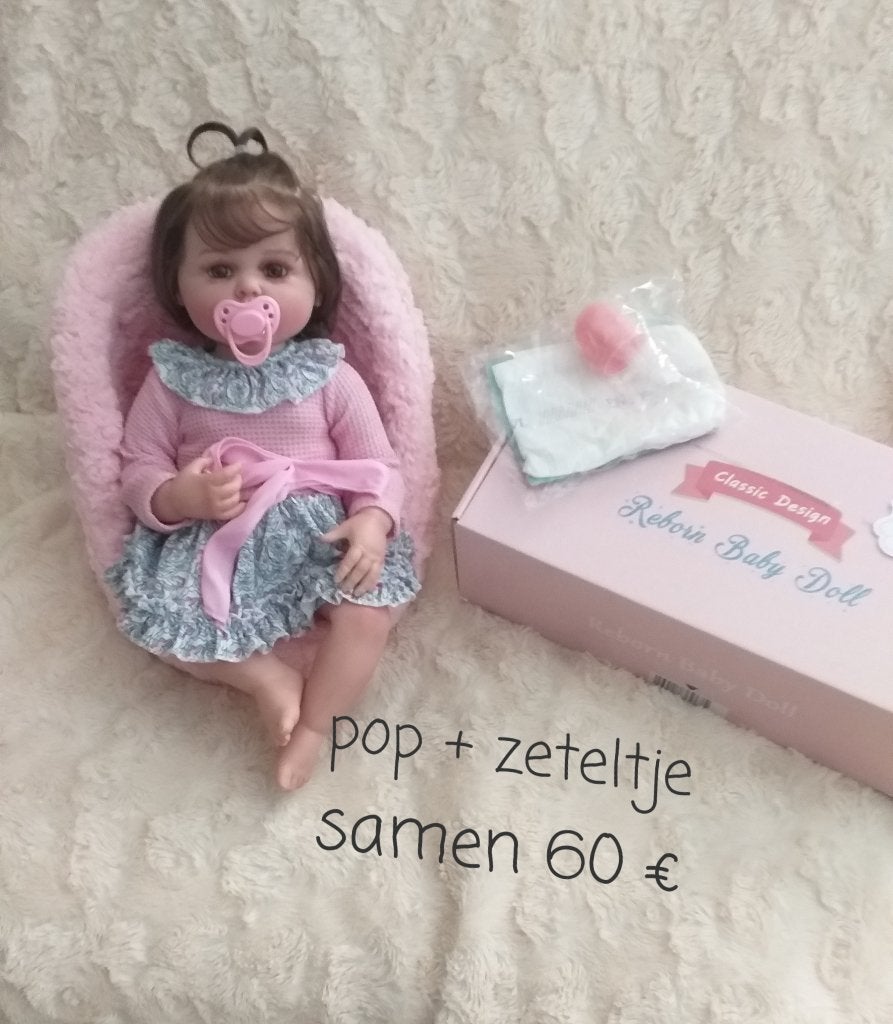 nouvelle poupée + siège, Collections, Enlèvement ou Envoi, Neuf, Baby Pop, Réaliste ou Reborn