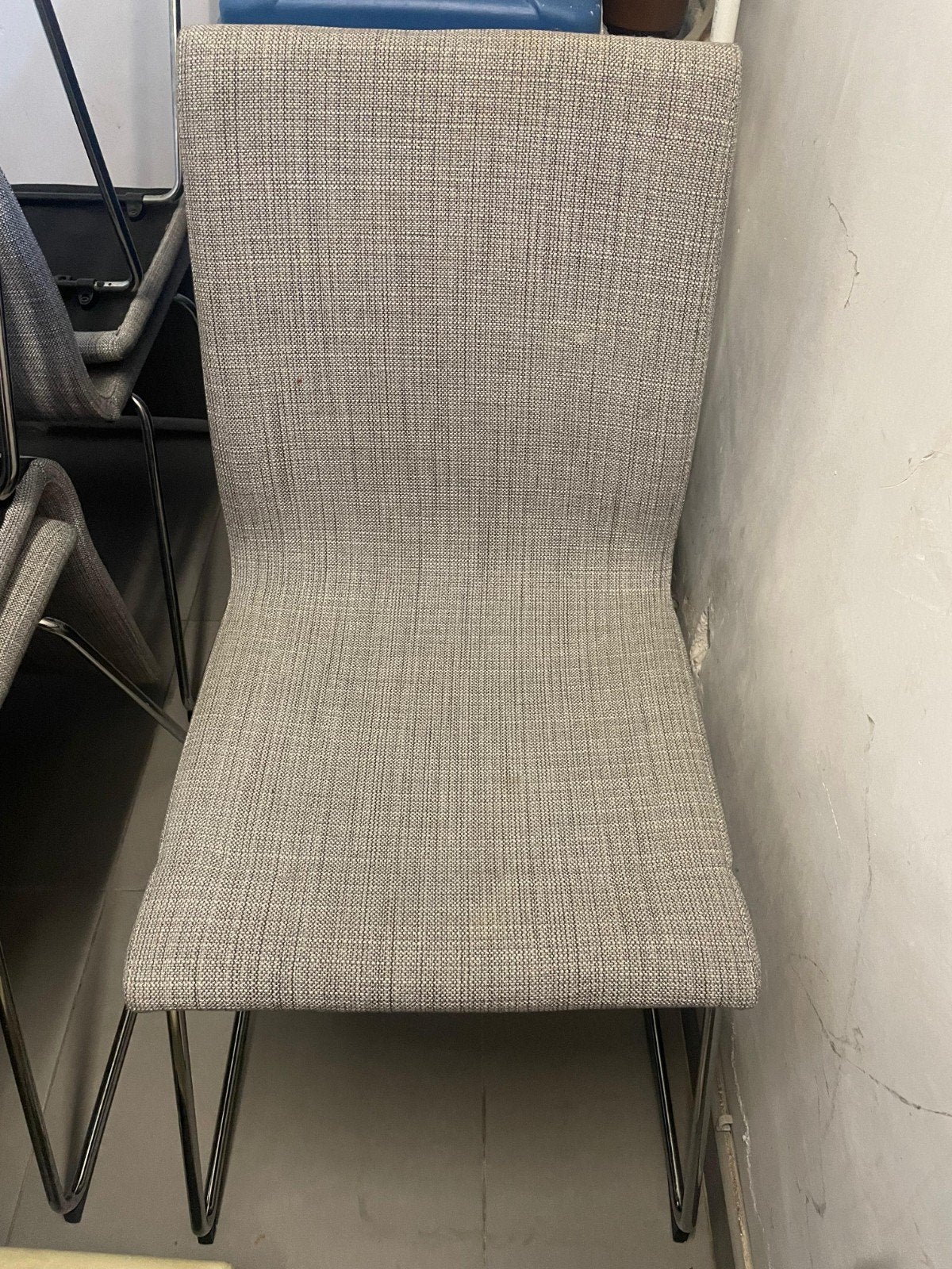 6 chaises en tissu gris, Enlèvement, Tissus