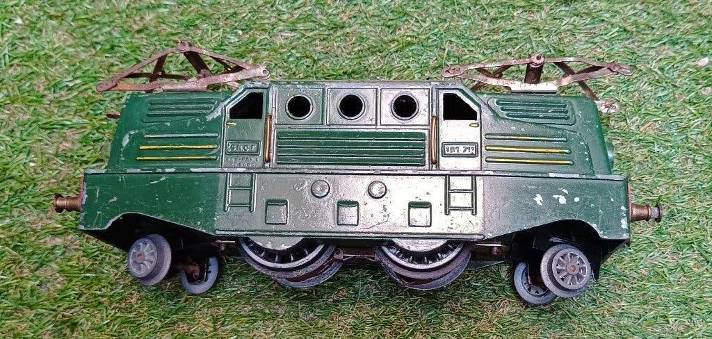Antieke metalen trein SNCY 1B1 711 anno 1950 te koop., Enlèvement ou Envoi, Utilisé, Train