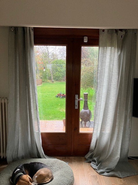 Gordijnen, Maison & Meubles, Autres marques, Avec anneaux, 260 cm, Coton