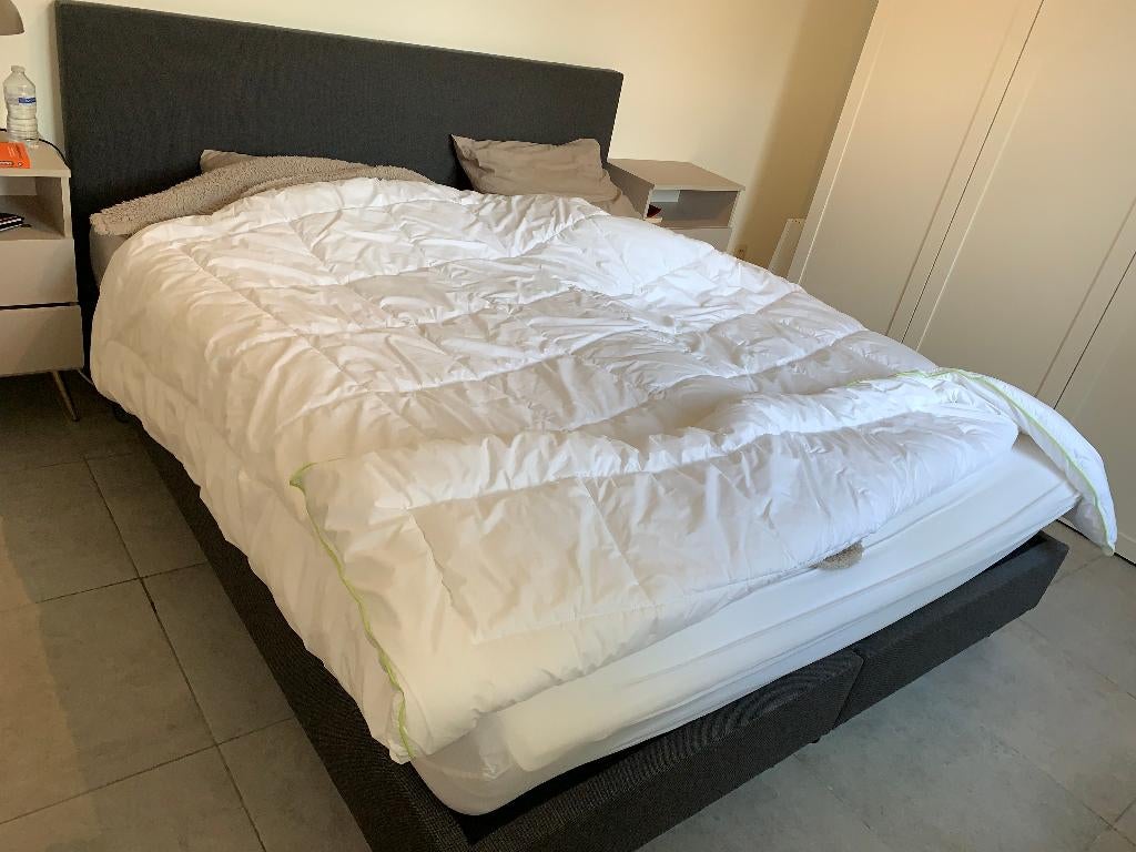 Tweepersoons Boxspring 200 x 220, Huis en Inrichting, Slaapkamer | Bedden, Ophalen, Gebruikt, Tweepersoons, Overige maten