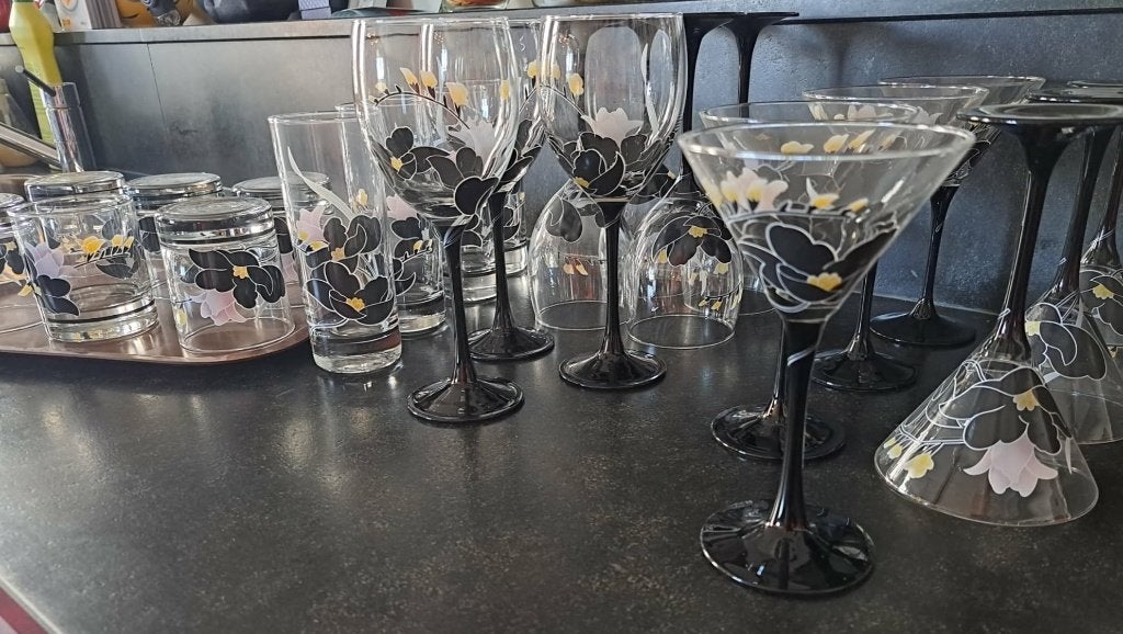 Vintage Luminarc Anaïs glas servies, Huis en Inrichting, Keuken | Servies, Ophalen, Glas of Glazen, Vintage, Glas