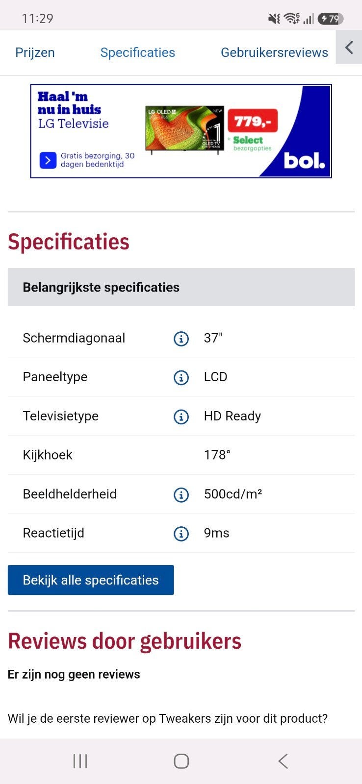 Loewe tv, Ophalen, Gebruikt, LCD, Overige merken