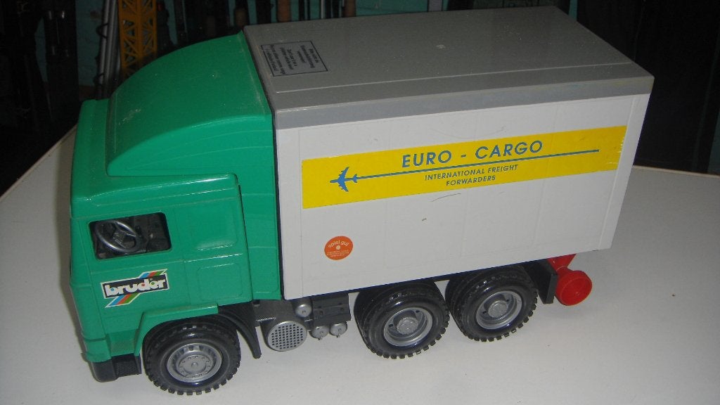 BRUDER CAMION VOLVO EUR0-CARGO, Enlèvement ou Envoi, Utilisé