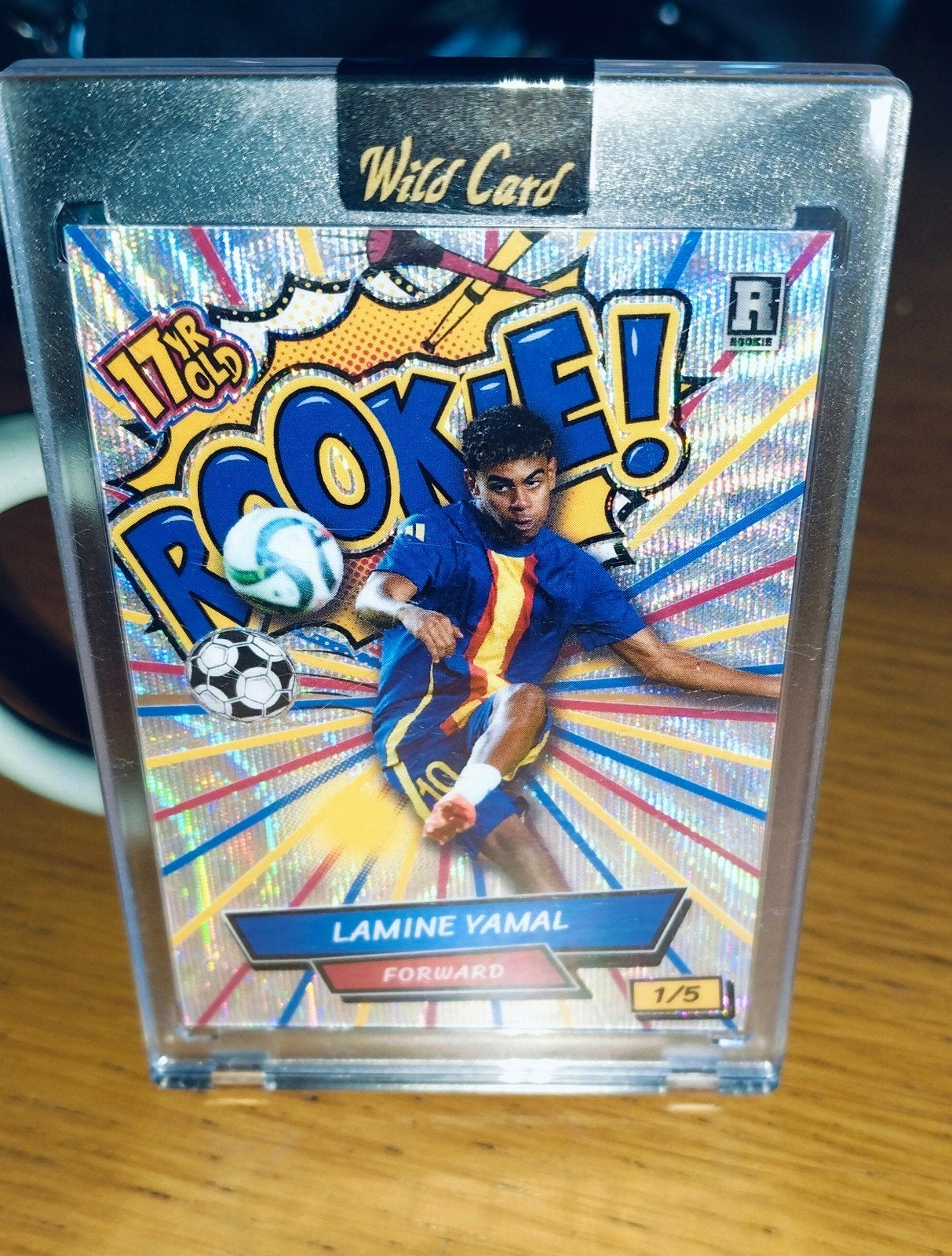 Wild Card Rookie Lamine Yamal Barcelona genummerd 1/5, Verzenden