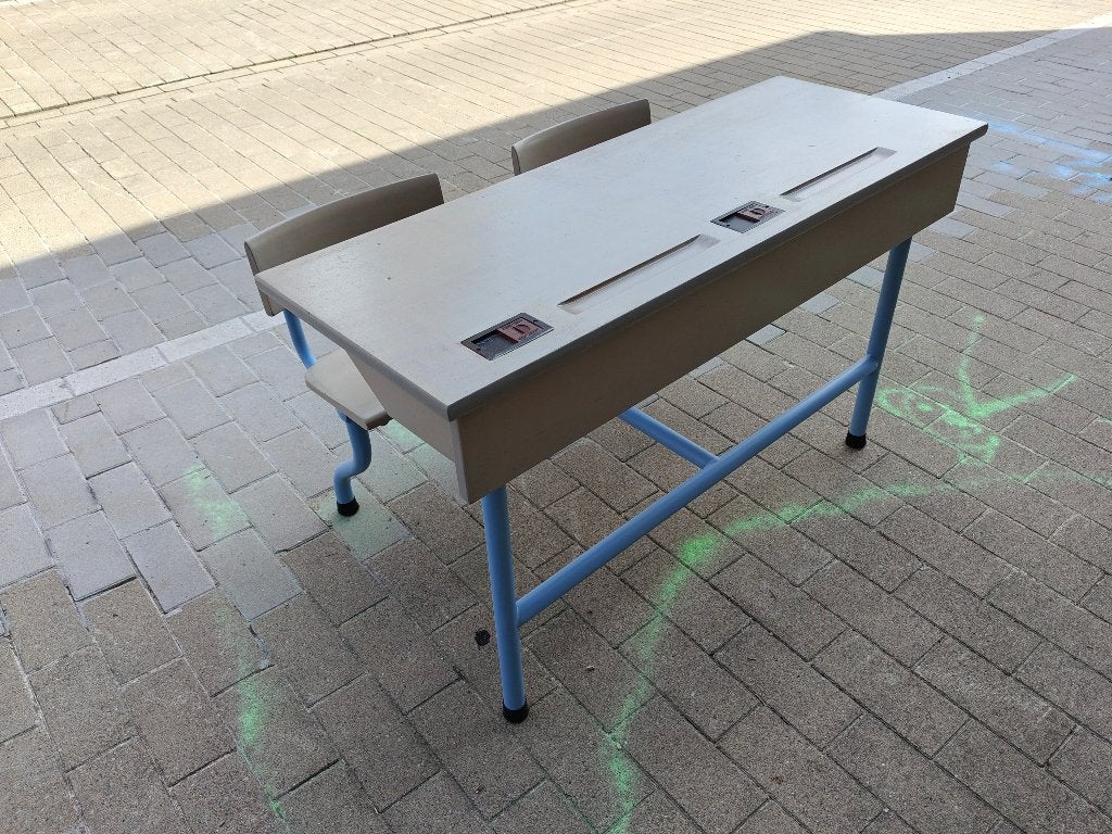 Oude schoolbank Jansen Fritsen, Antiek en Kunst, Ophalen