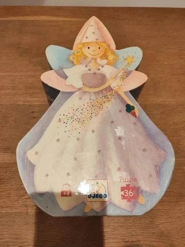 Djeco puzzel fee, Ophalen of Verzenden, 10 tot 50 stukjes, Gebruikt, 2 tot 4 jaar