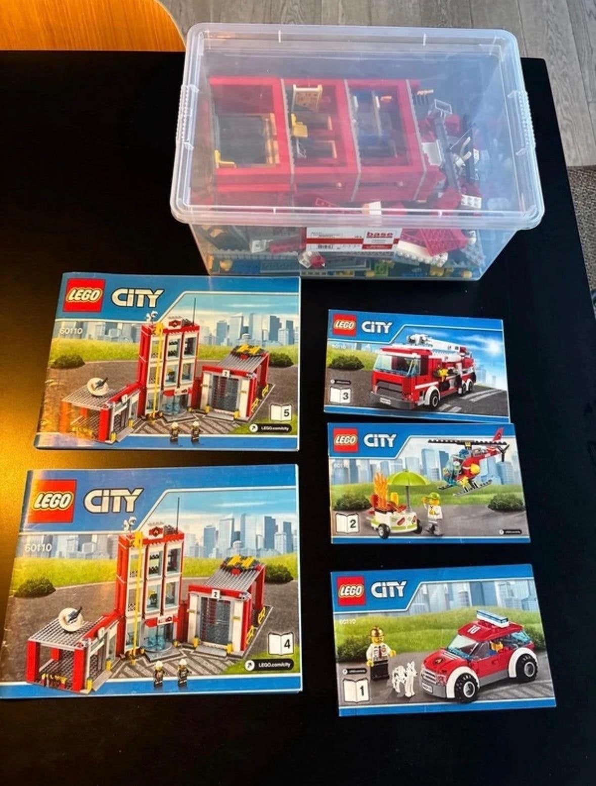 Lego City - brandweerkazerne- 60110, Kinderen en Baby's, Ophalen, Lego, Compleet, Complete set