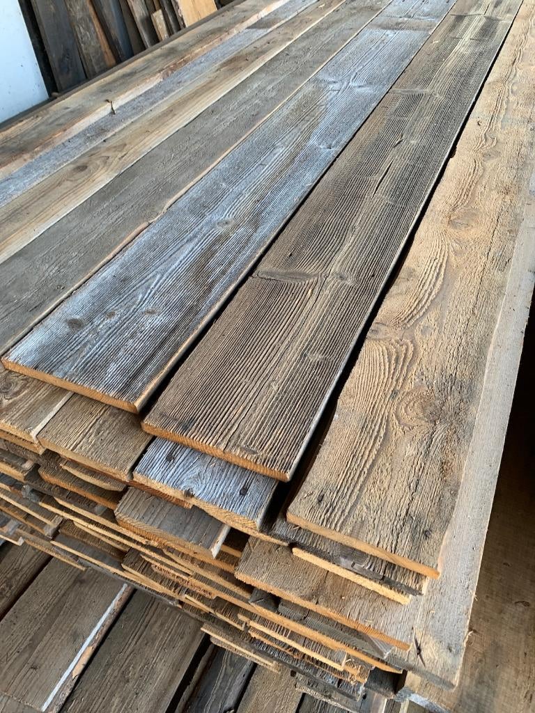 Authentiek barnwood oude planken & balken met karakter, Doe-het-zelf en Bouw, Hout en Planken, Ophalen, Gebruikt, Minder dan 25 mm