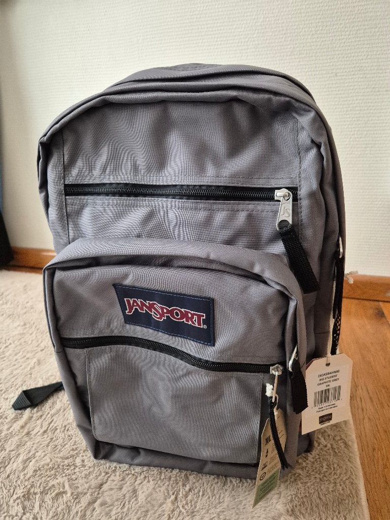 Sac à dos école neuf JanSport, Gris, 30 à 40 cm, Enlèvement, Sac à dos