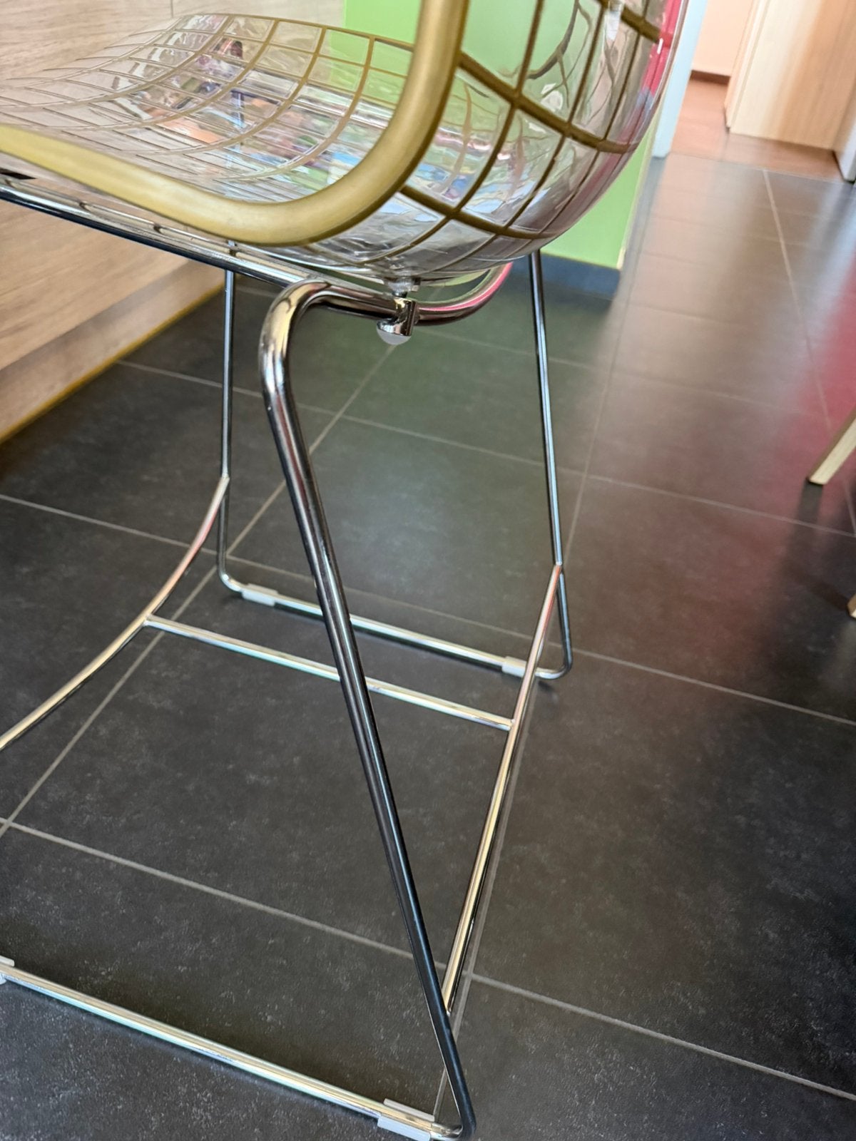Design barkrukken - 4 stuks, Huis en Inrichting, Ophalen, Gebruikt, Met voetsteun, 60 tot 90 cm