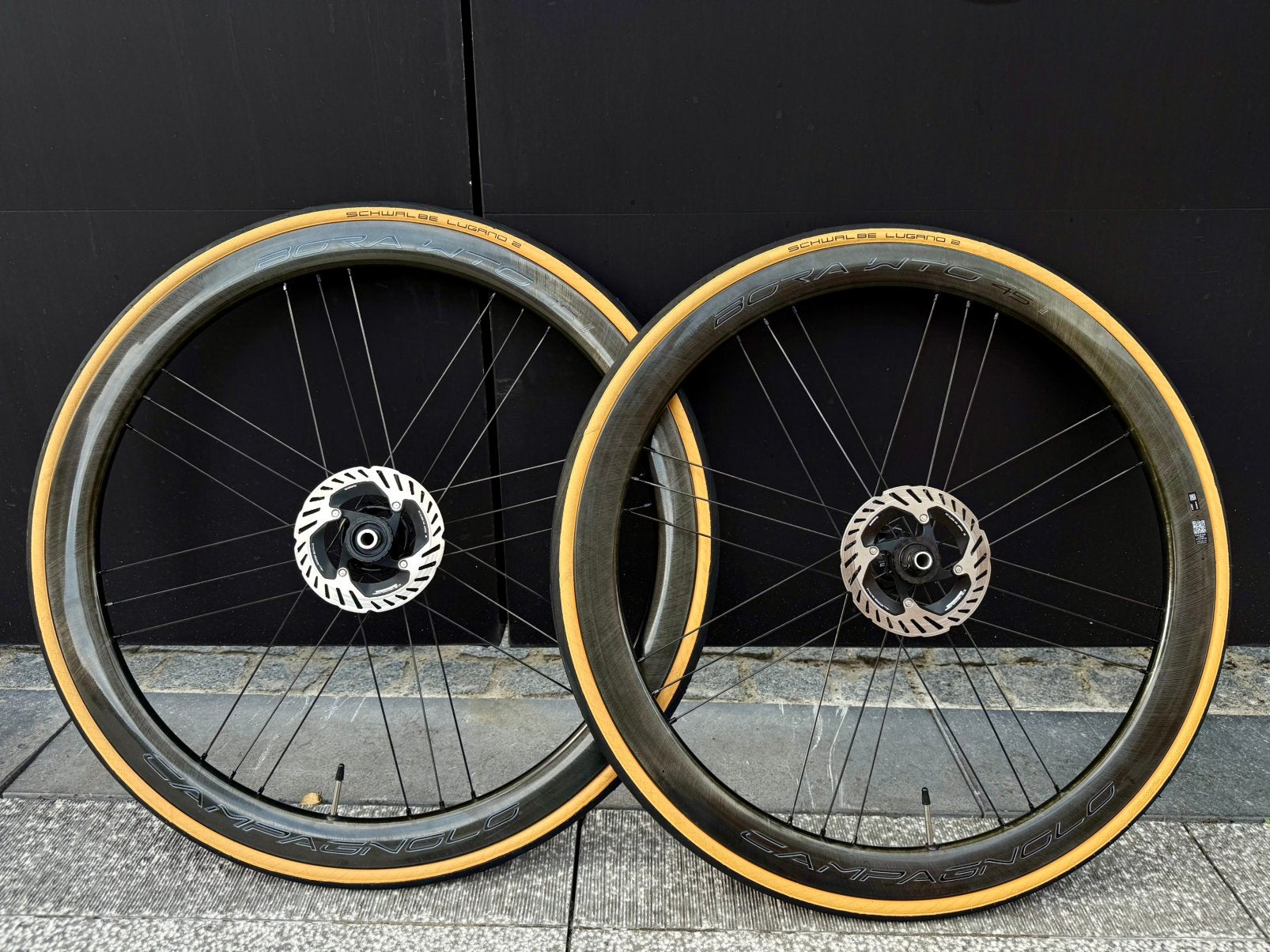 Campagnolo Bora Wto 45mm carbonwielen, Wiel, Campagnolo, Ophalen of Verzenden, Zo goed als nieuw