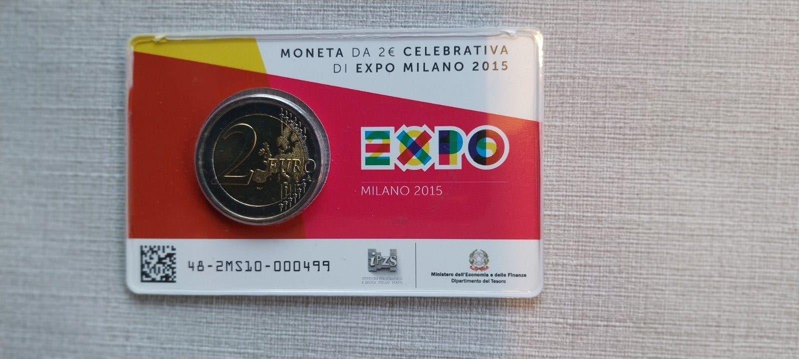 2 € coincard Italië 2015, Ophalen of Verzenden, Italië, 2 euro, Setje