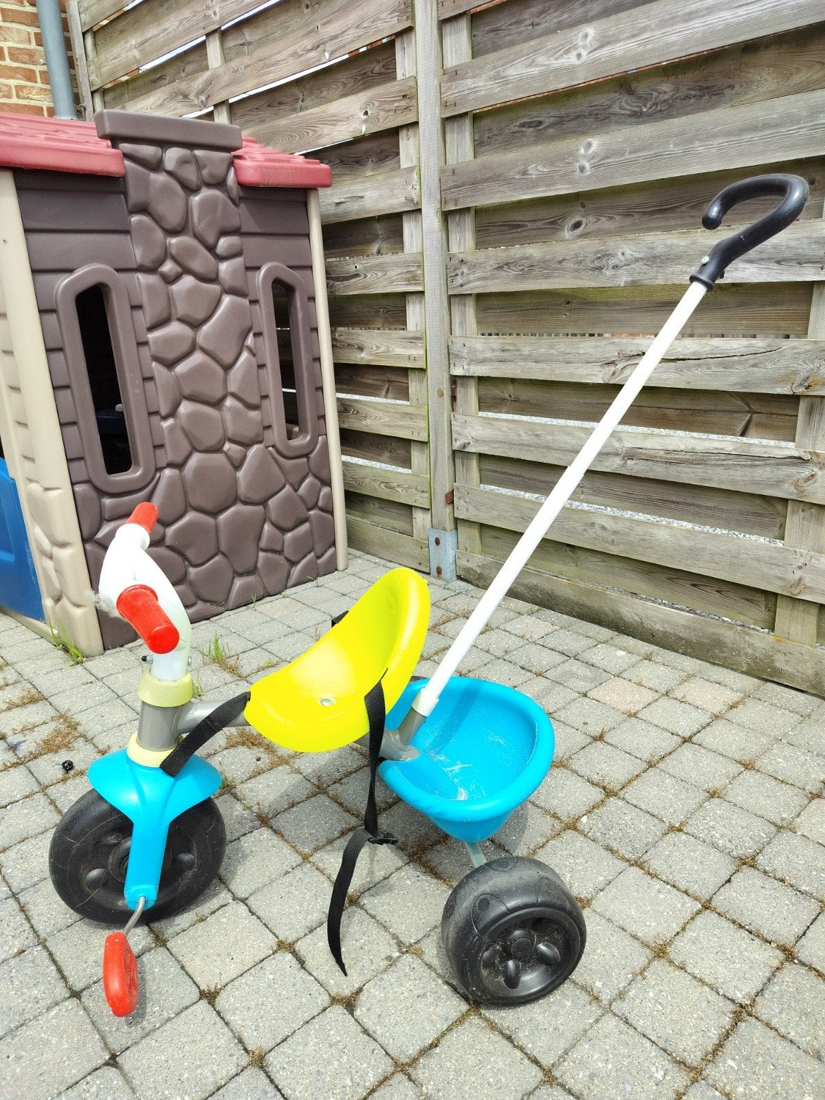 Driewieler met duwstang, Ophalen